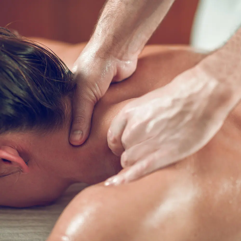 Back and head massage to relieve tension and stress