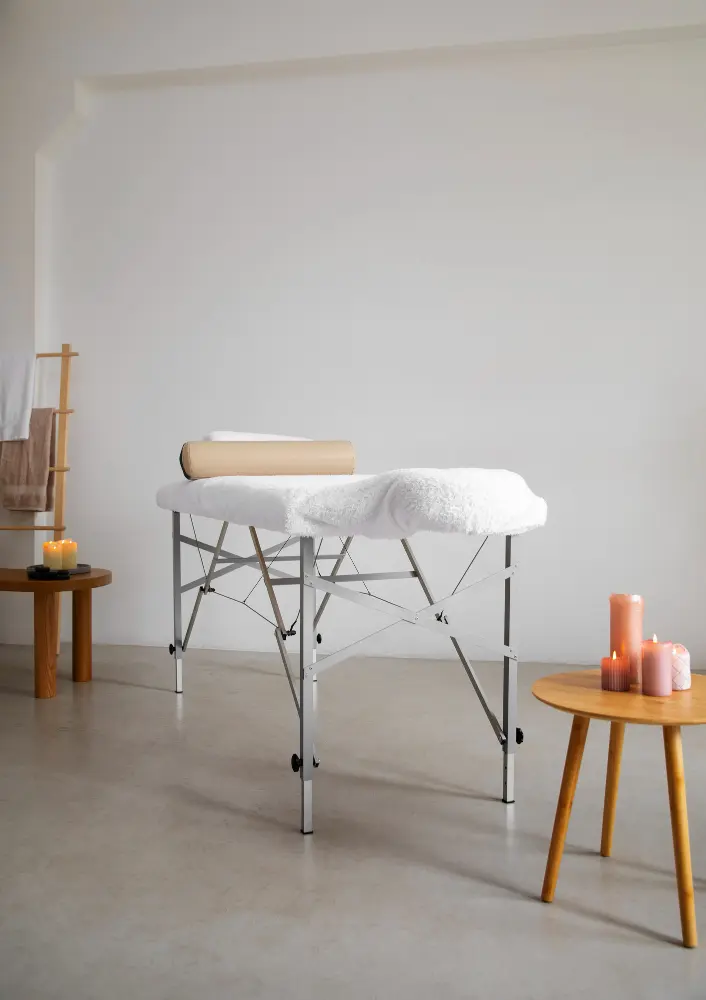 Relaxing treatment room at Love Lia beauty and wellness spa Legian Bali